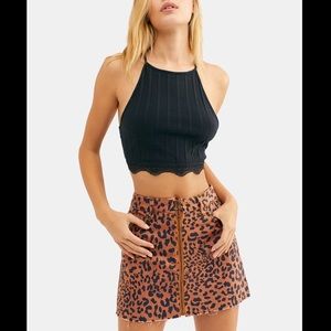 FP We The Free Zip It Up‎ Printed Mini Skirt